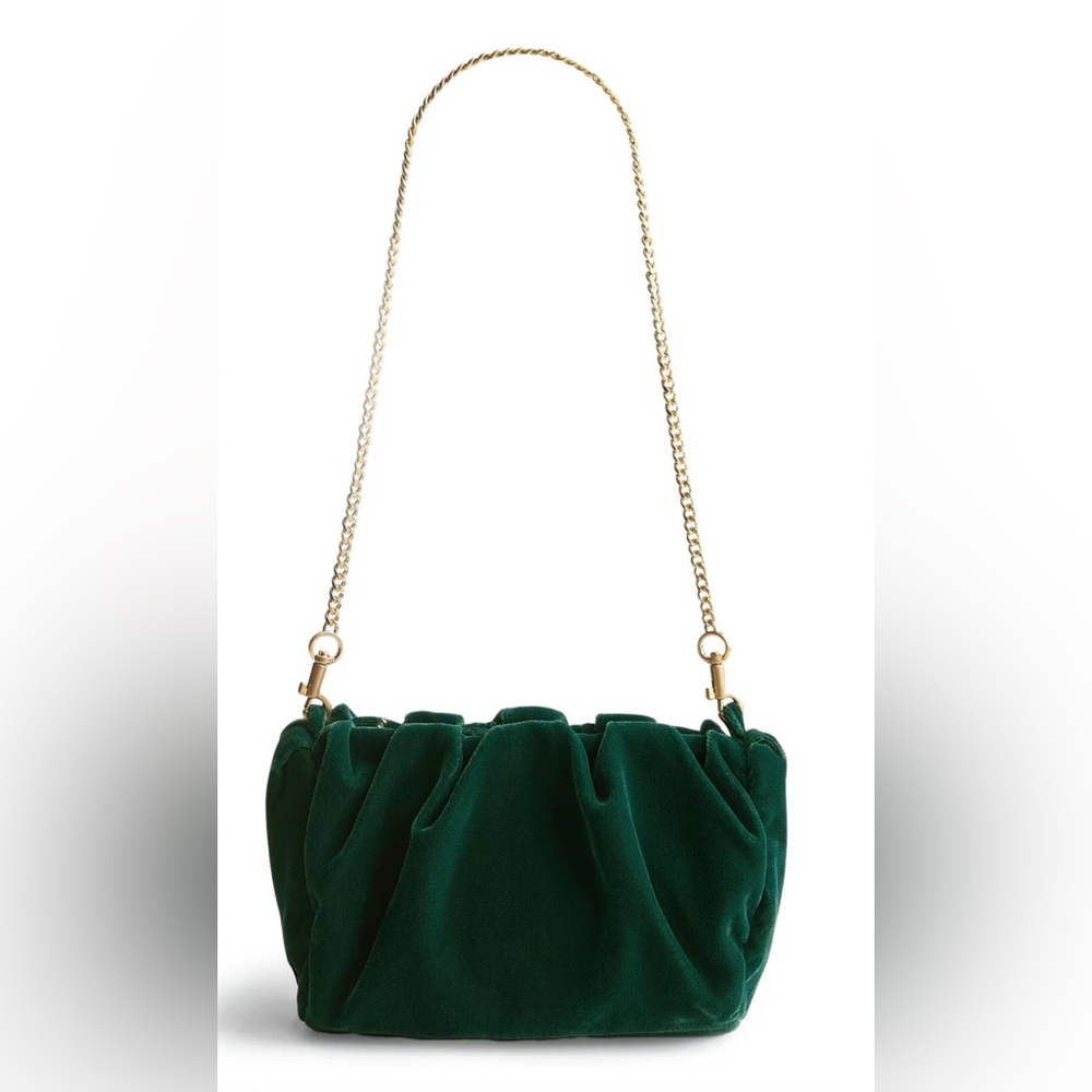 Gorgeous Velvet Green Crossbody